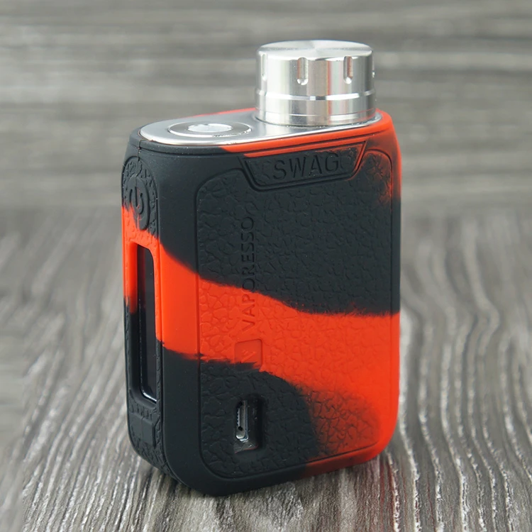 50 шт силиконовый чехол для Vaporesso Swag 80W защитный чехол с текстурой Резиновый рукав противоскользящая защитная пленка подходит swag 80w