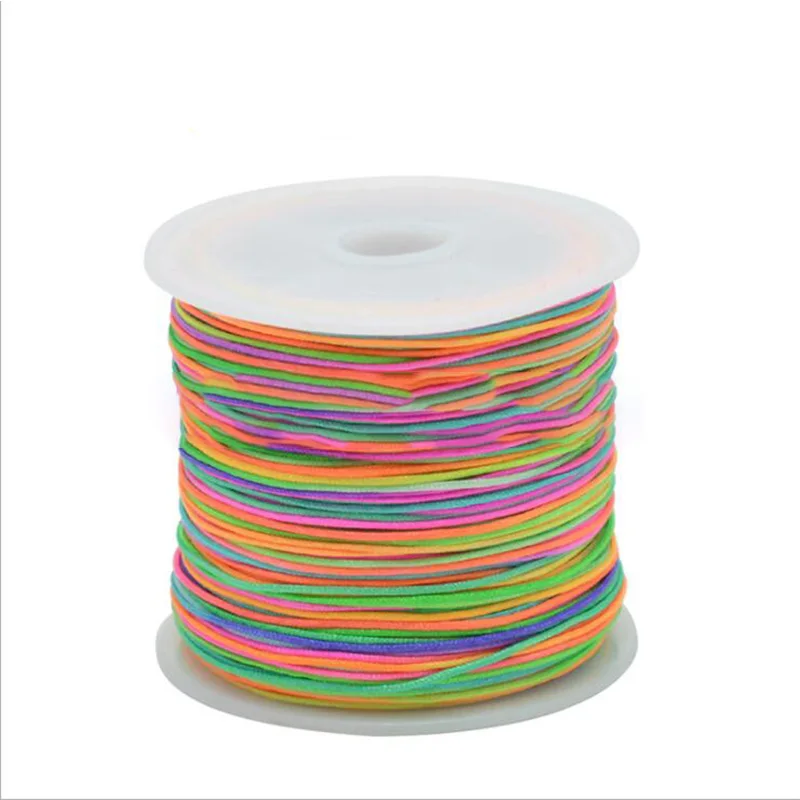 1Roll 0.8 1 1.5 mm Nylon Cord Thread Chinese Knot Macrame Cord Bracelet Braided String DIY Tassels Beading String Thread Jewelry 