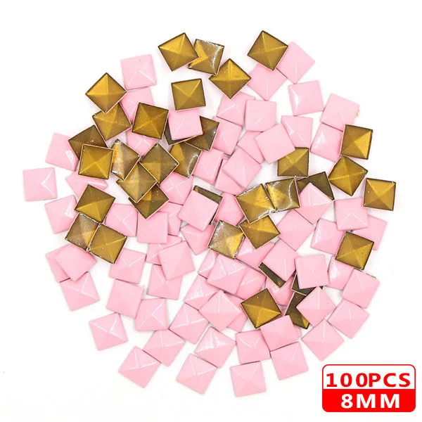 8MM Square Pink
