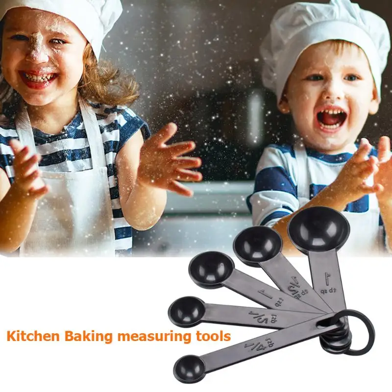 

ABS Flour Measuring Spoon Cups Set 10Pcs Plastic Teaspoon Sugar Salt Scoop Cooking Tools for Household Kitchen Gadget