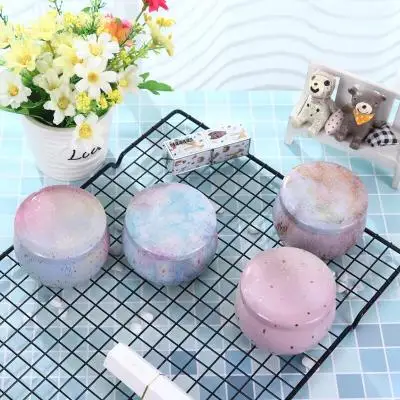 10Pcs Cookie Candy Iron Box Sealed Jar Candle Drum-shaped Jewelry Dampproof Container Rose Tea Pot Tin Trinket Party Supplies | Дом и сад