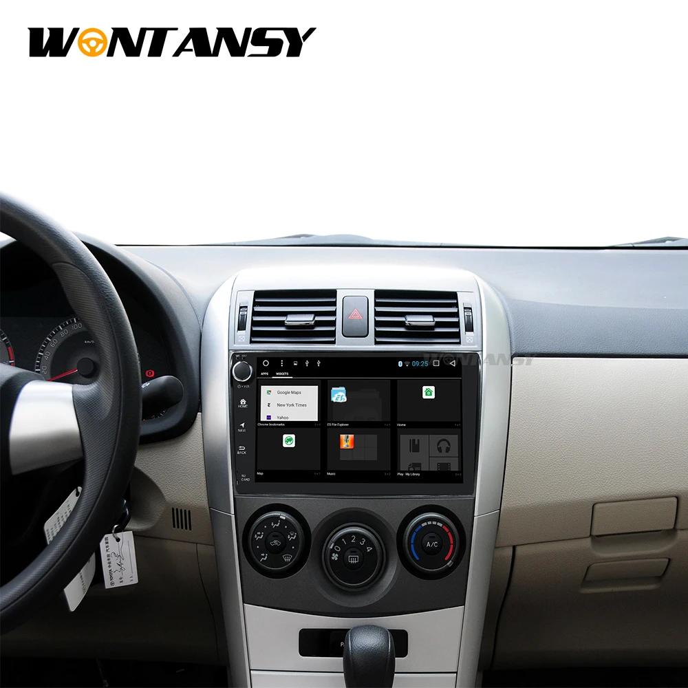 Top Android 9.0 car dvd player for Toyota Corolla Eight Core 9 inch 1024*600 screen car radio stereo gps navigation video player 3