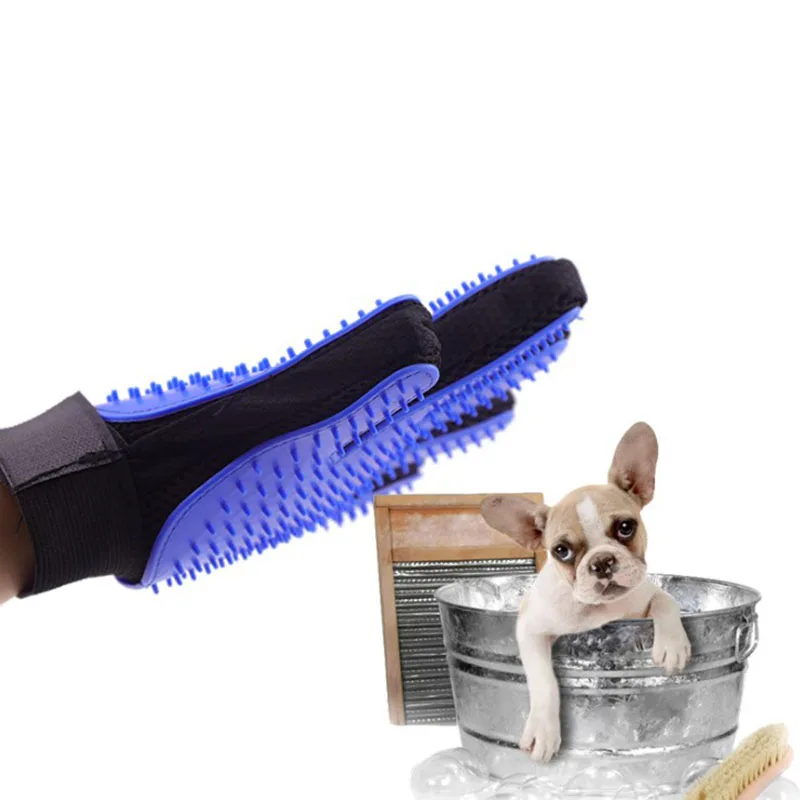 Soft Silicone Cat Grooming Glove For Cats Grooming Brush Pet Grooming Gloves Cat Bath Cleaning Supplies Pet Dog Animal Combs images - 6