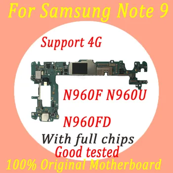 

100% Original unlocked logic board For Samsung Galaxy Note 9 N960F N960FD N960U Motherboard for Galaxy Note 9 128GB Mainboard