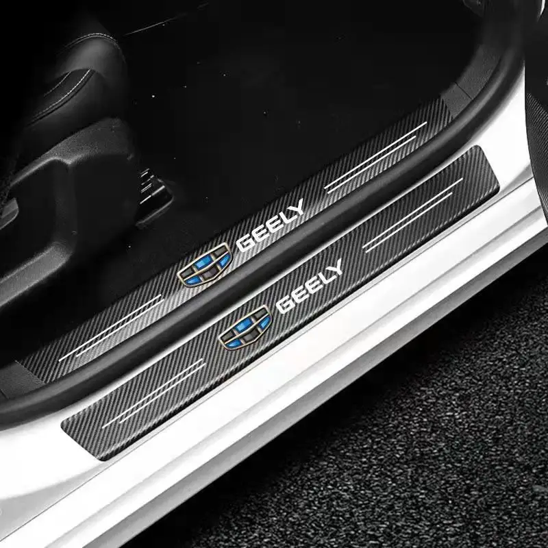 4 шт. защитные наклейки из углеродного волокна на пороги автомобиля для Geely Emgrand 7 X7