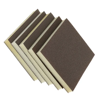 

5 Assorted Grit Abrasive Foam Sponge Block Wood Furniture Hand Sanding Tool