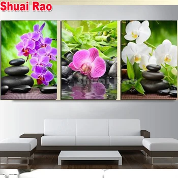 

Magnolia stone flowers diamond Painting full square/round drill Wall Art mosaic diamond 3d Picture diamond Embroidery sale,