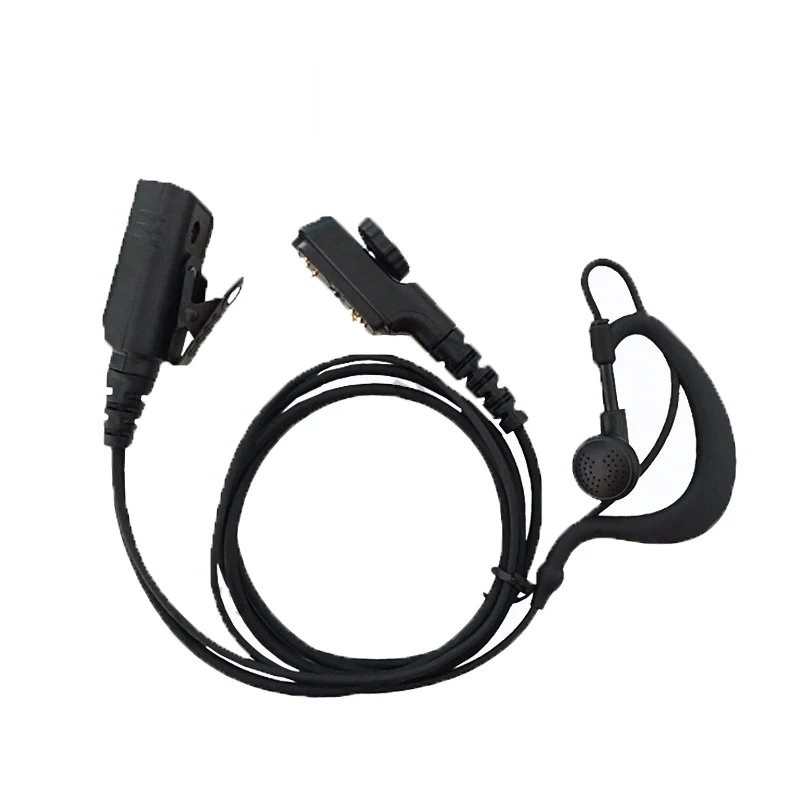 Two Way Radio Earphone Earhook Headset Mic For Hytera PD780 PD780G PD782 PD782G PD785