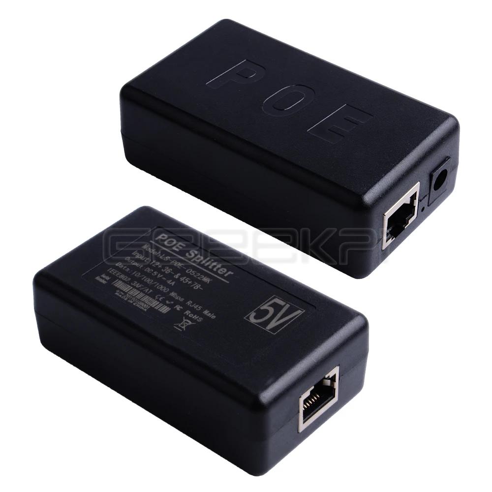 Alimentação sobre Ethernet Switch para Ieee Usb tipo c 48v a 5v Poe + Gigabit Raspberry Ativo Poe Divisor Cabo 802.3at + pi 4b - Imagem 4