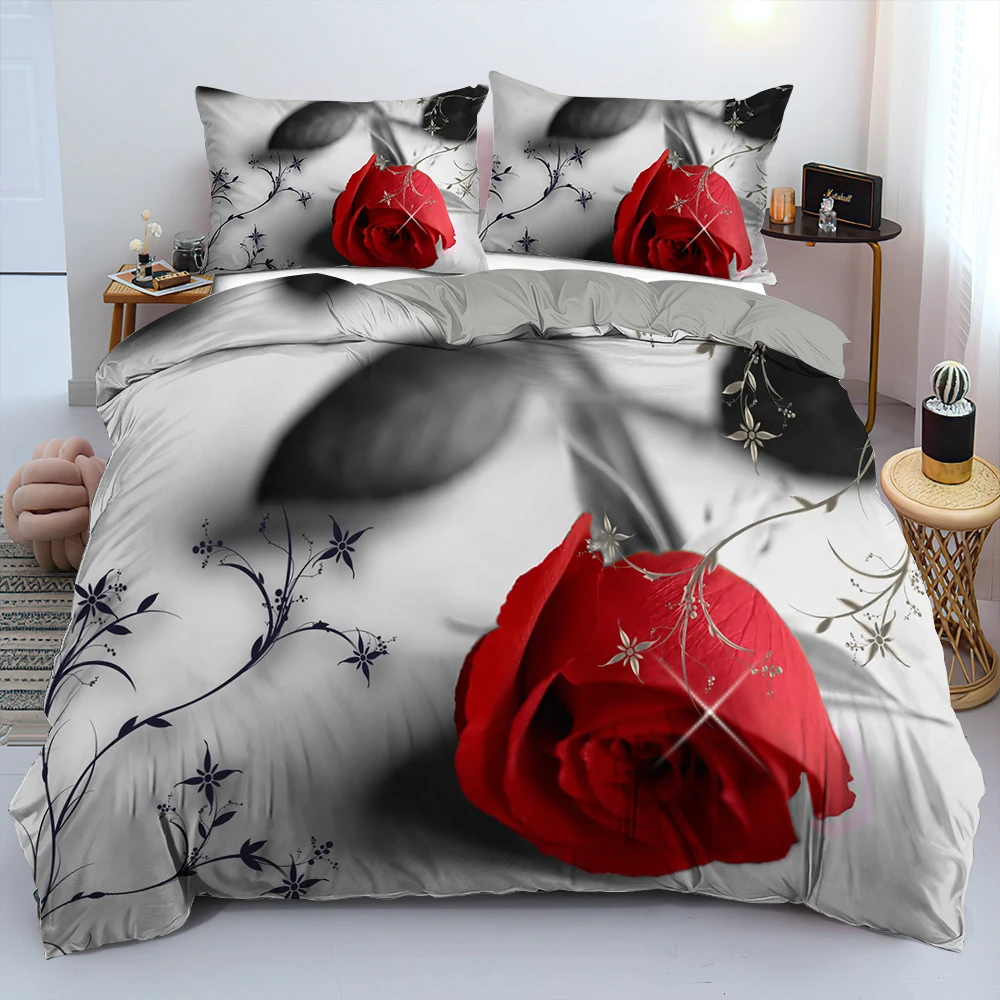 Details about   3D Unicorn Rose zhuc 1210 Bed Pillowcases Quilt Duvet Cover Set show original title 