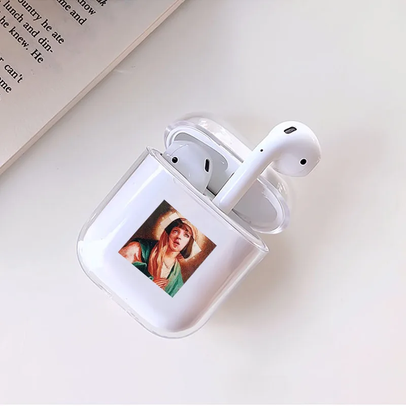 Забавный абстракционный узор для Airpods Pro чехол Роскошный прозрачный Bluetooth наушники защитный чехол для air pods 3 жесткий чехол - Цвет: style 8