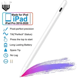 Caneta stylus ativo universal capacitivo tela de toque lápis para ipad tablet escrita desenho para 2018 2020 2021 ipad pro 11 12.9