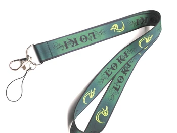 

New cartoon superheros Loki Neck Strap Lanyards Badge Holder Rope Pendant Key Chain Accessorie