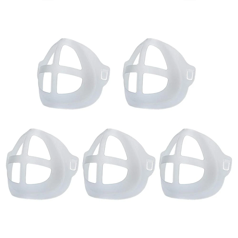 

5pcs 3D Breathable Valve Mouth Mask Support Breathing Assist Mask Inner Cushion Bracket Food Grade PE Mask Holder