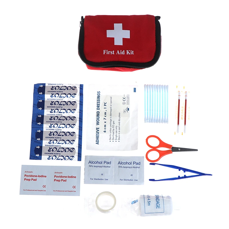 Mini Kit de primeros auxilios familiar, Kit de viaje deportivo, maletín médico para el hogar, Kit de supervivencia de emergencia para coche al aire libre