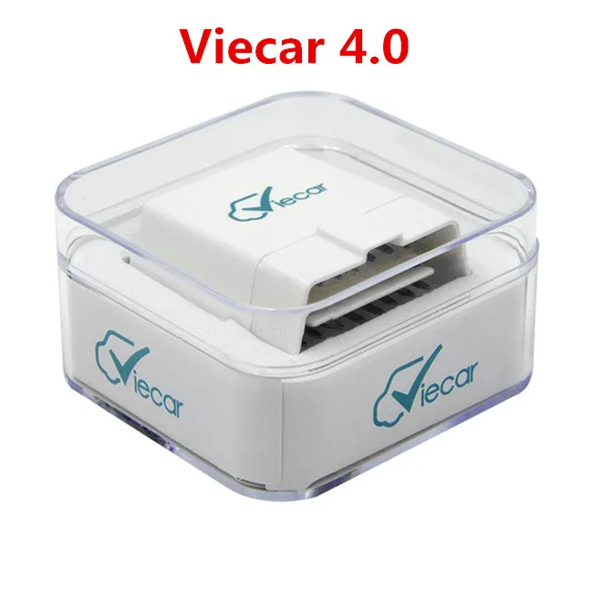 Viecar 4,0 ELM327 V1.5 Bluetooth Viecar OBD2 диагностический сканер инструмент ELM 327 Viecar 4,0 V1.5 OBDII сканер Код считыватель - Цвет: Viecar Acrylic Box