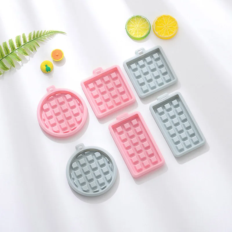 High Temperature Resistance Material Silicone Waffle Molds Heart Round Square Baking Cake Mold Chocolate Biscuit Pastry - Цена: US $2.50