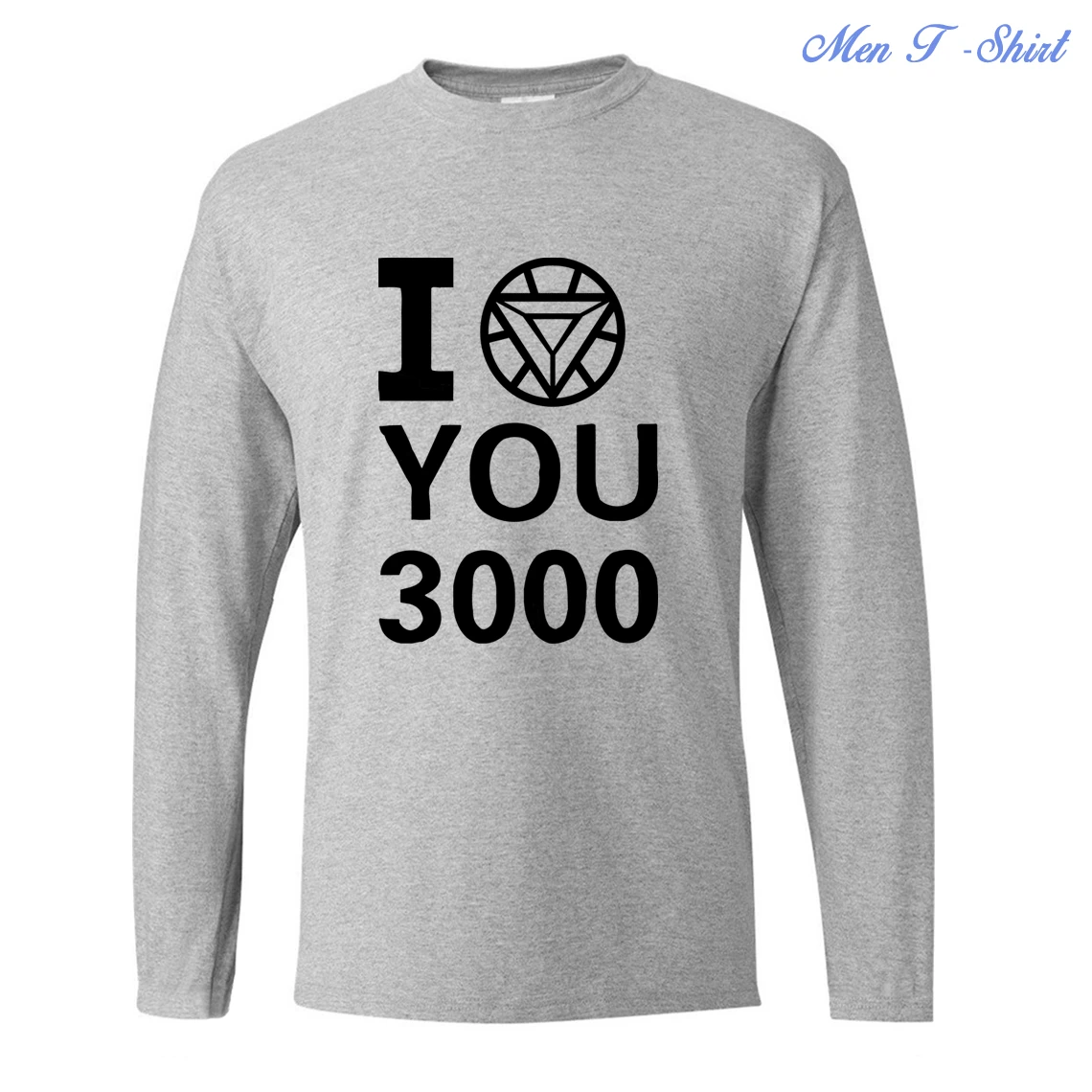I Love You 3000, мужская рубашка с длинным рукавом Тони Старка, осень, повседневные мужские футболки с принтом Железного человека и буквами, уличная одежда в стиле хип-хоп