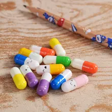 50 шт./упак. милые капсулы с выражением любовь таблетки положить в подвеска Бутылка с желанием влюбленных подарок школьные офисные поставки