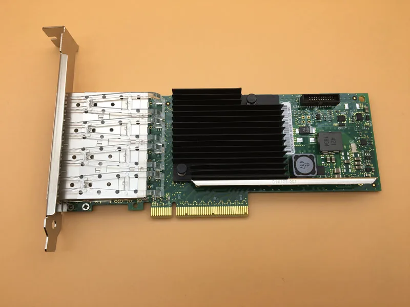 4 порта SFP+ 10G PCIE X8 LC волоконный Ethernet конвергентный сетевой адаптер NIC X710-DA4