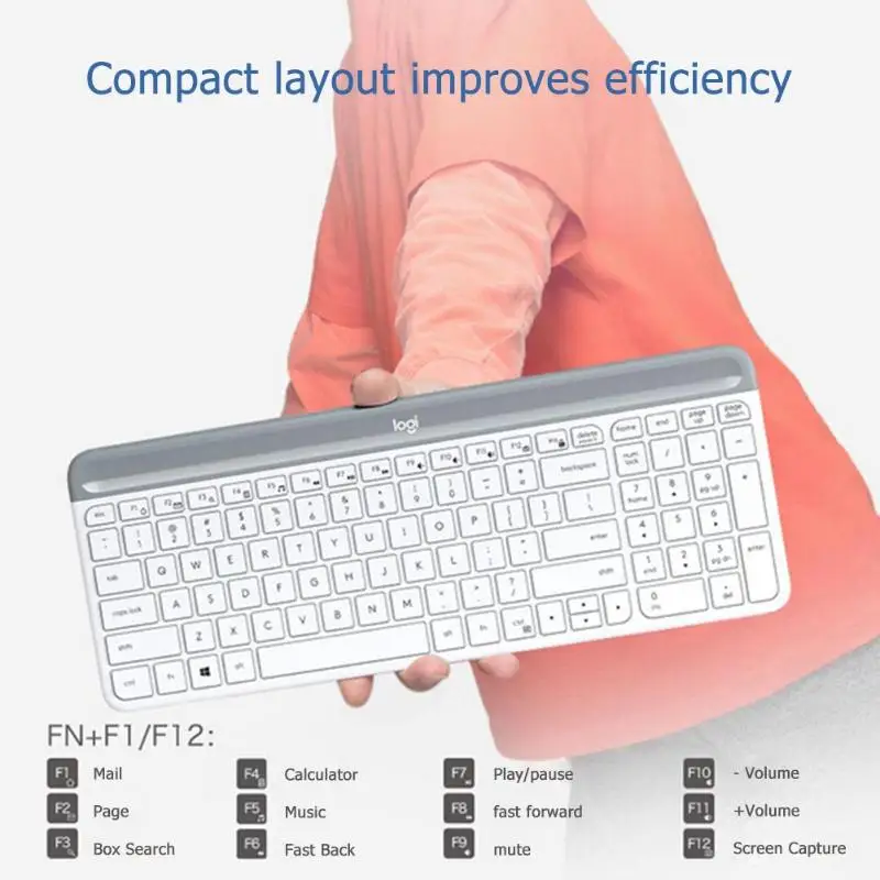 Мышь для клавиатуры lotech MK470 Combo Беспроводная USB Nano 2,4 GHz 1000 dpi оптическая 108 клавиша клавиатура и мышь комплект