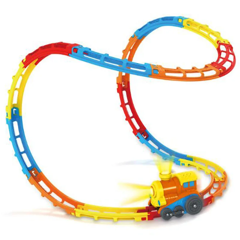 

Small Train Set Multilayer Electric Camera Track Race Car CHILDREN'S Toy Educational 3 Boy 5-6-Year-Old 4-Roll Camera Track Car