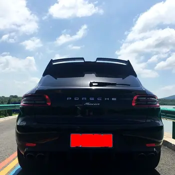 

2 pcs rear trunk and window wing tail spoiler for 2014 2015 2016 Porsche Macan with ABS material high quality High hardness