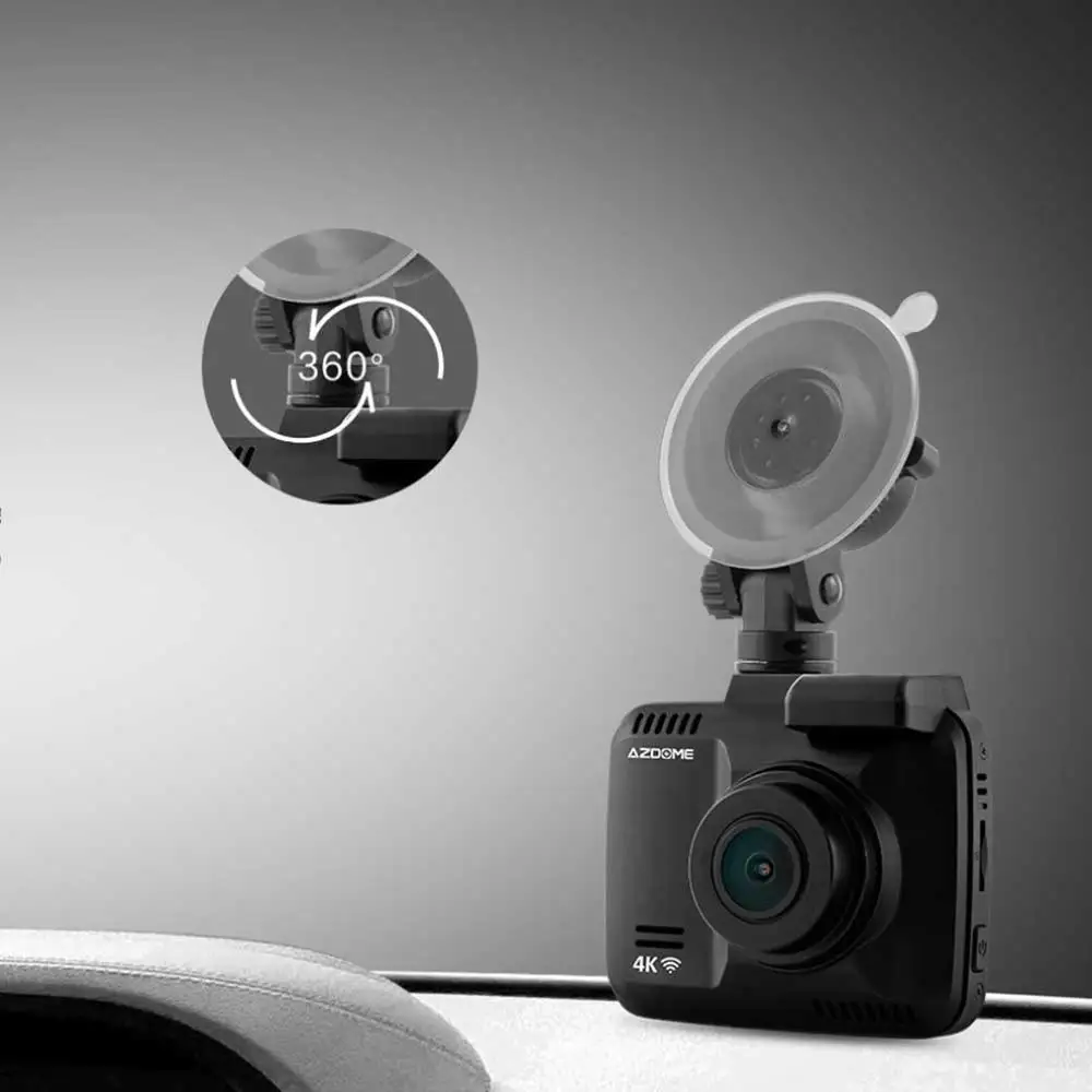 Gs63H 4K Встроенный Gps Wifi Автомобильный видеорегистратор для транспорта, с двумя объективами камера заднего вида видеокамера видеорегистратор ночного видения