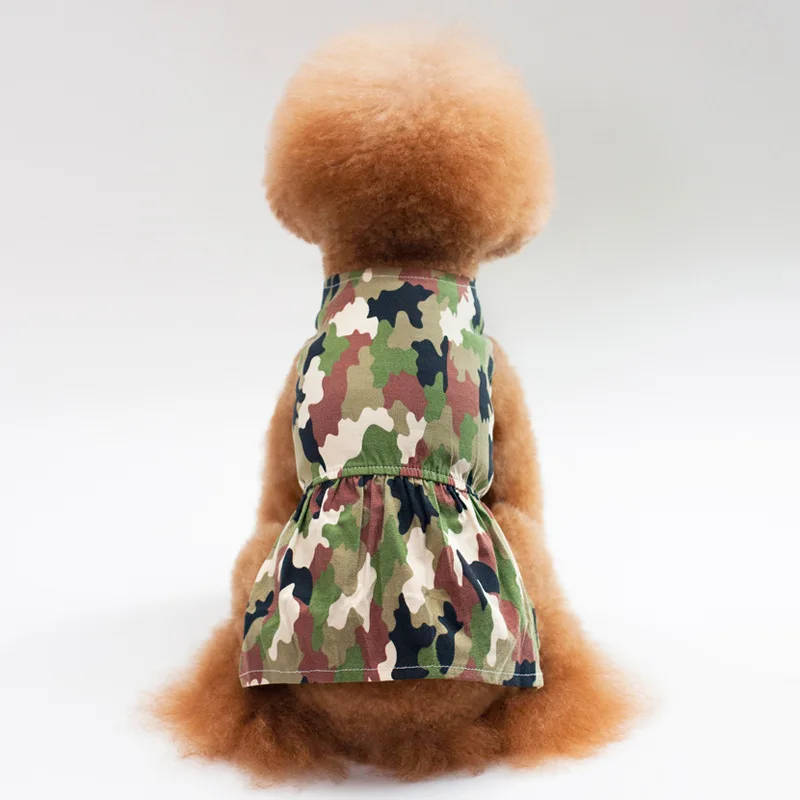 Greencamouflageskirt Юбки для домашних животных камуфляжная юбка Taobao сети домашних животных одежда летняя жилетка для собак - Цвет: Greencamouflageskirt