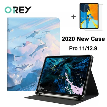 

Funda For iPad Pro 2020 Case For Apple iPad Pro 11 12.9 inch 12 9 2020 Back Cover Case Foldable With Pencil Holder Tablet Case