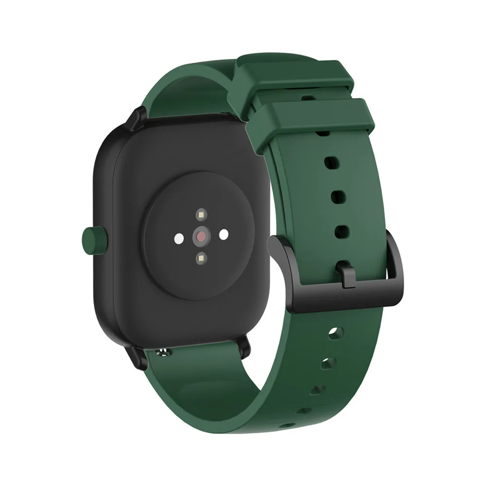 20 мм силиконовый ремешок для часов Huami Amazfit Bip GTS GTR 42 мм спортивный ремешок браслет для samsung Galaxy 42 мм Active2 gear S2