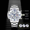 reloj hombre Luxury Business Men Watchs Stainless Steel Quartz WristWatch Male Leather Calendar Luminous Clock relogio masculino 1