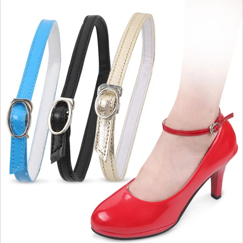 Женские шнурки на высоком каблуке, регулируемый ремешок на туфли, свободные нескользящие шнурки на завязках, резинка-украшение