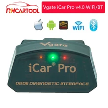 OBD2 Vgate iCar Pro OBD lettore di codice Bluetooth originale/WIFI Auto scanner per Auto sonno per Android e IOS pastella di ELM327 V1.5