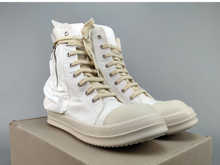 New Season Man High Top Sneakers Release Lace-up Canvas Shoes Fashion Kanye West Street Style |