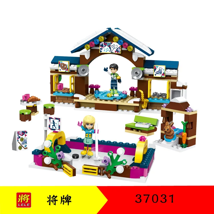

Compatible Legoinglys 37031 Ski Resort Building Blocks Toys DIY 328pcs Education Toys Skating Rink Model Children Toys Gift