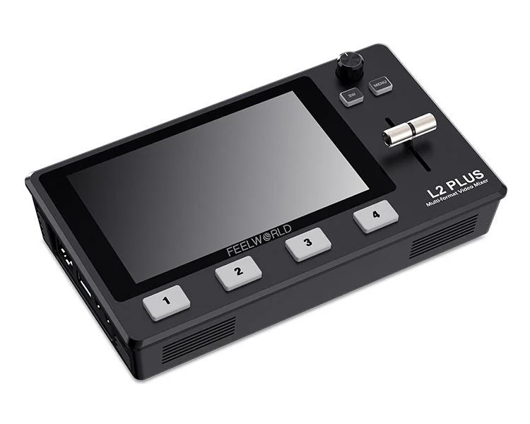 FEELWORLD L2 PLUS Multi-camera Video Mixer Switcher with 5.5" LCD Touch Screen PTZ Control Chroma Key USB3.0 live streaming