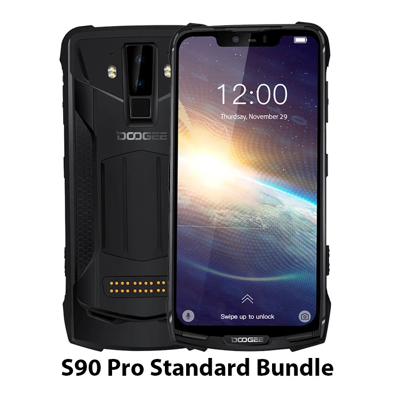 Standard bundle Doogee S90 Pro модульный мобильный телефон Helio P70 Восьмиядерный 6 ГБ 128 ГБ NFC 6,18 FHD+ дисплей IP68/IP69K 4G LTE смартфон - Цвет: Standard bundle