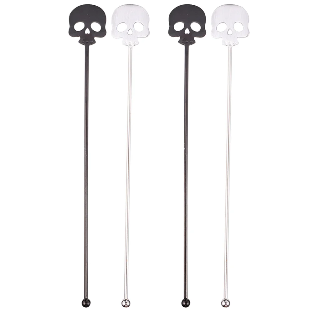 

4Pcs Stainless Steel Stirring Spoons Metal Spoon Ice Spoon for Kitchen Home Coffee Milk