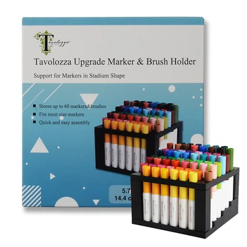 

Tavolozza 60 Hole Marker Holder Pencil & Brush Holder Artist Detachable Pencil Holder for Pens Paint Brushes Colored Pen