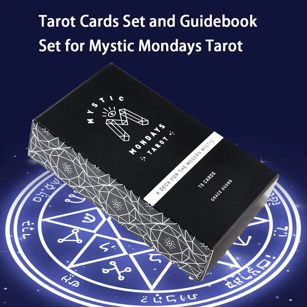 78 Pcs Mystic Mondays Tarot Cards Set And Guidebook Set For Party Card Game Educational Game