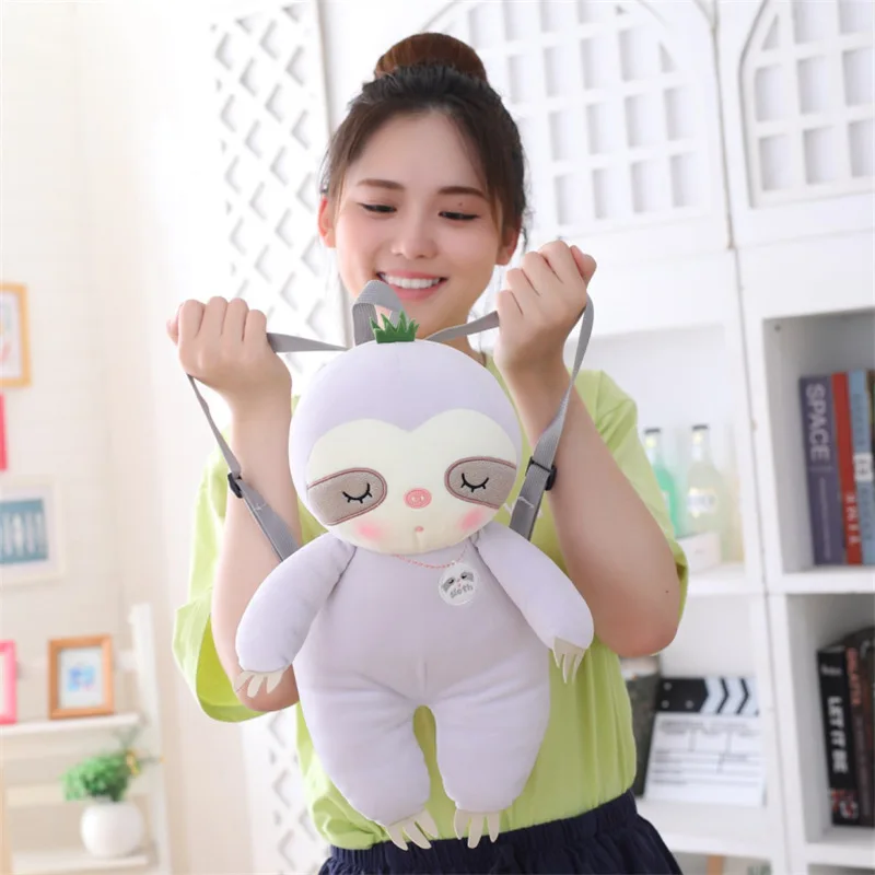 

Duoai Lazy Rat Plush Toys Backpack Shoulder Bradypod CHILDREN'S School Bags Doll Birthday Gift