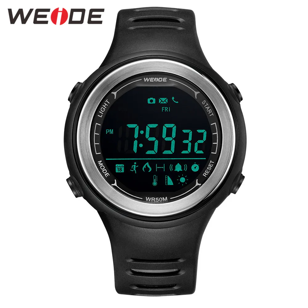 

WEIDE 2020 New Men Watch Smart Phone Android Bluetooth Connect Electronic Device Multifunctional Monitoring Data Digital Watch