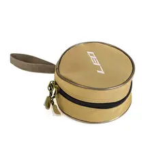 Холщовые круглые рыболовные катушки Сумка рыболовные аксессуары один двухслойный кобура пакет Приманка катушки сумки