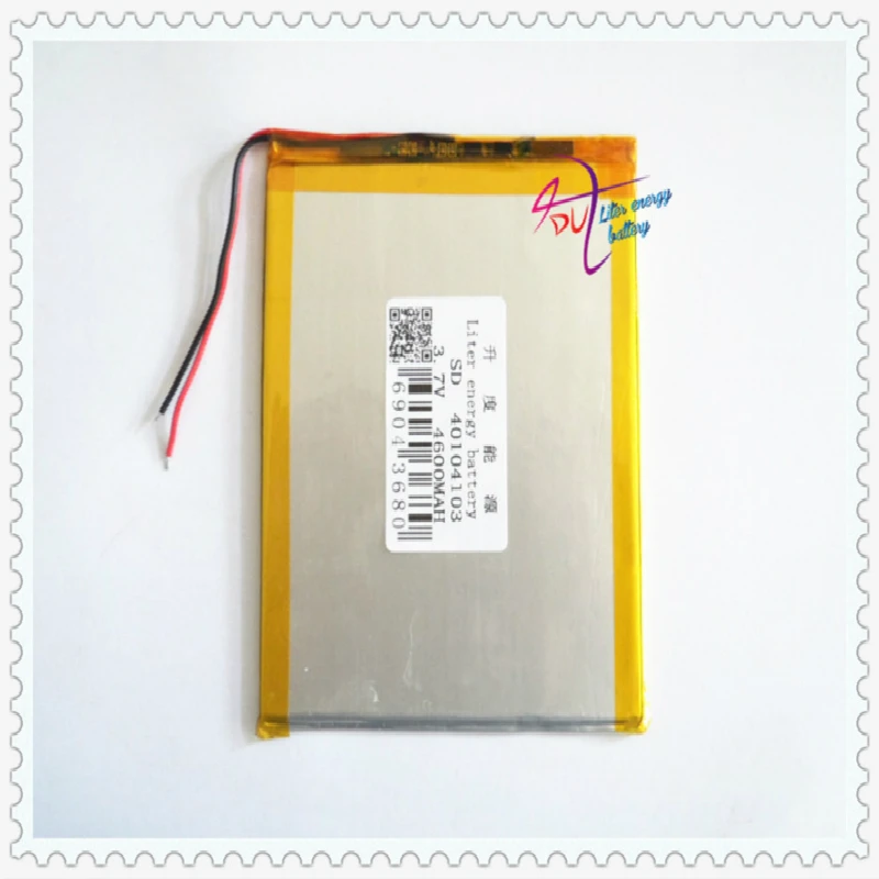 

Liter energy battery 40104103 3.7V 4600mah 40103104 40105105 Pocket Tablet PC PDA MID built-in lithium battery