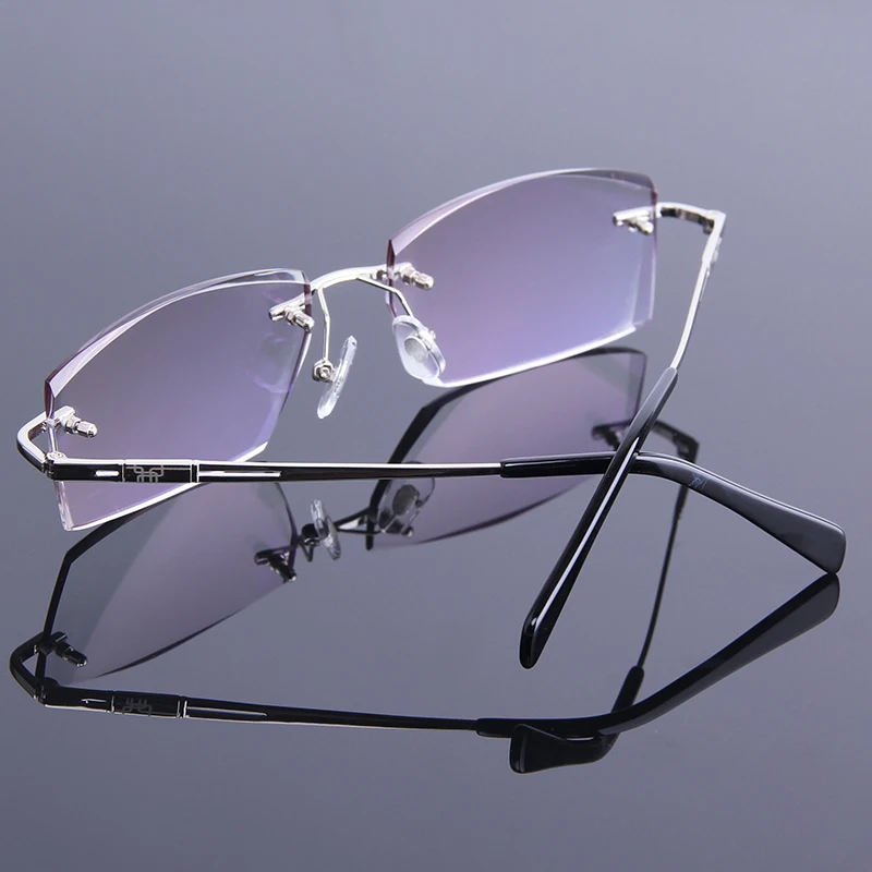 Новые высококачественные алмазные очки без оправы для близорукости по рецепту