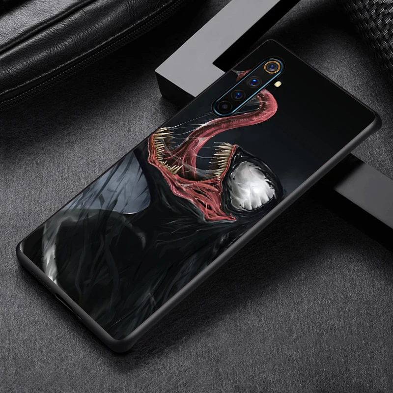 Marvel-venom- For OPPO Find X3 X2 R17 Lite Neo F19 F11 Pro Plus 5G K5 K3 R15 R9S F9 F7 F5 Black Soft TPU Phone Case