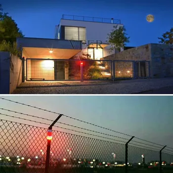 

5pcs/ lot Waterproof IP65 Outdoor Solar Alarm Warning wireless motion sensor strobe light is suitable for safety farm villas