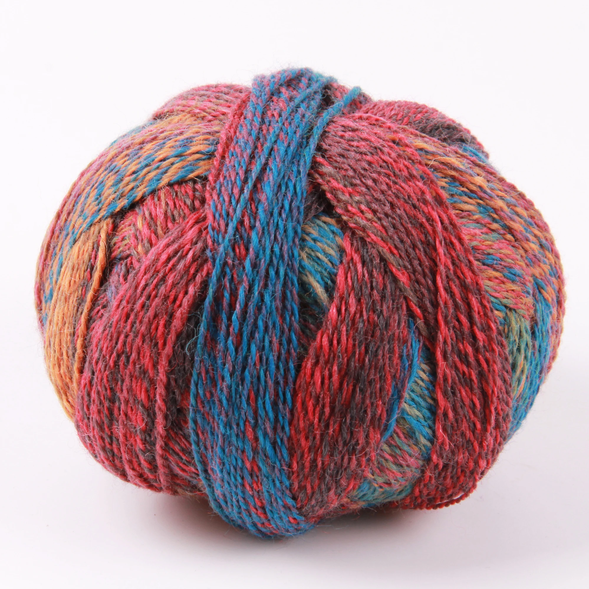 

Multi-color cashmere yarn suitable for hand-knitted wool soft and warm autumn and winter woven wool100g/400m
