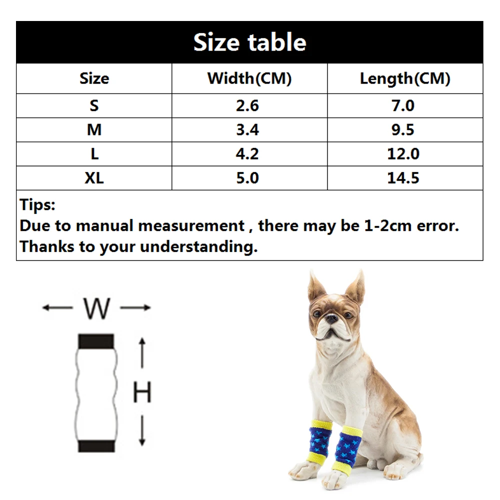 4 шт., осенне-зимние гетры для домашних животных, носки для собак, Нескользящие наколенники, защита суставов